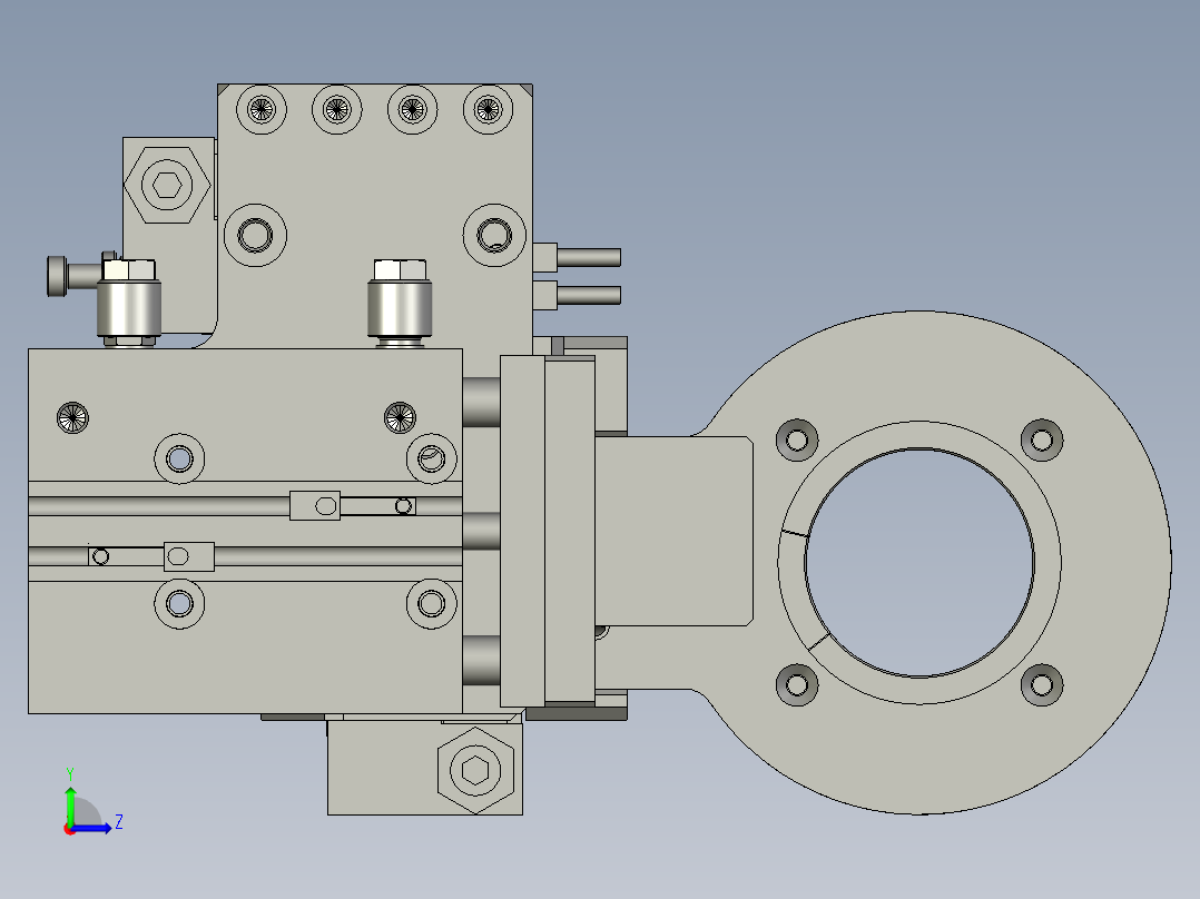 芯棒CCD定位机构A306左视图