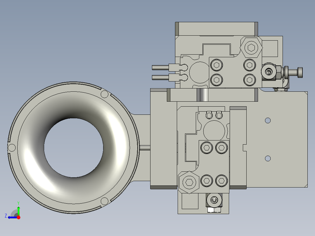 芯棒CCD定位机构A306右视图