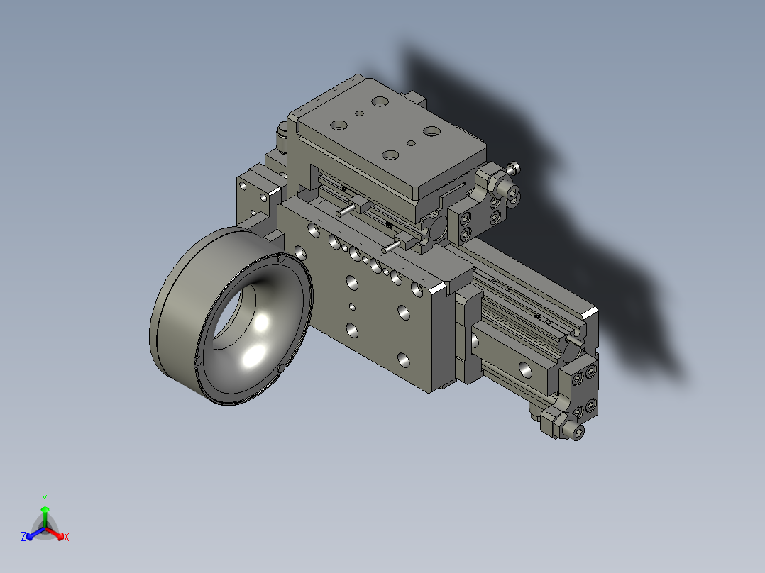 芯棒CCD定位机构A306正等轴测图