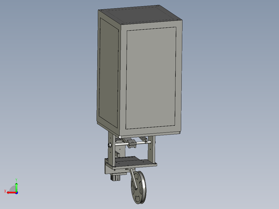 纸盒自动成型的贴角机后视图