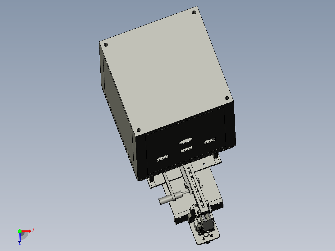 纸盒自动成型的贴角机俯视图