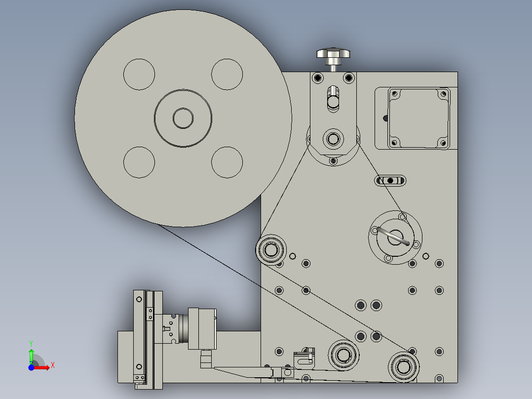 A-贴标模块前视图