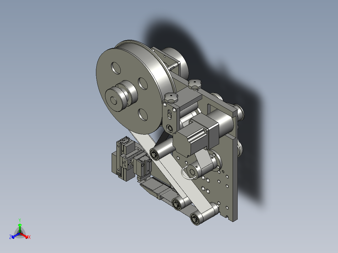 A-贴标模块正等轴测图