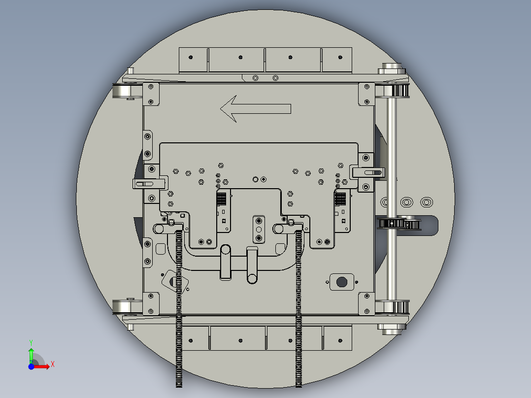 电子物料自动检测生产线设计-01旋转盘-v1前视图