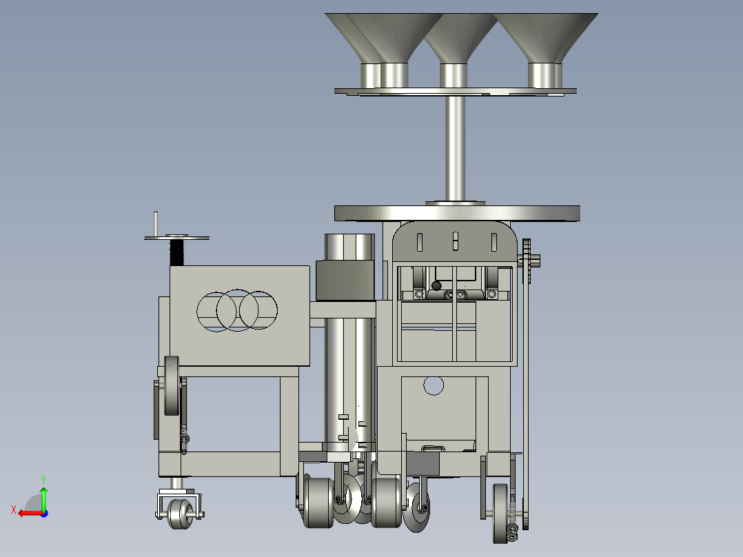 大头菜生菜精播机后视图