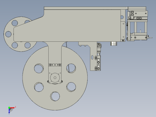 卷料机构装配俯视缩略图