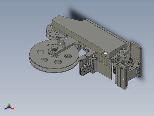 卷料机构装配正等轴测缩略图