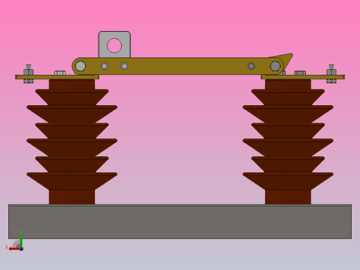 GW9-12户外高压隔离开关刀闸[GW9-12╱630]后视缩略图