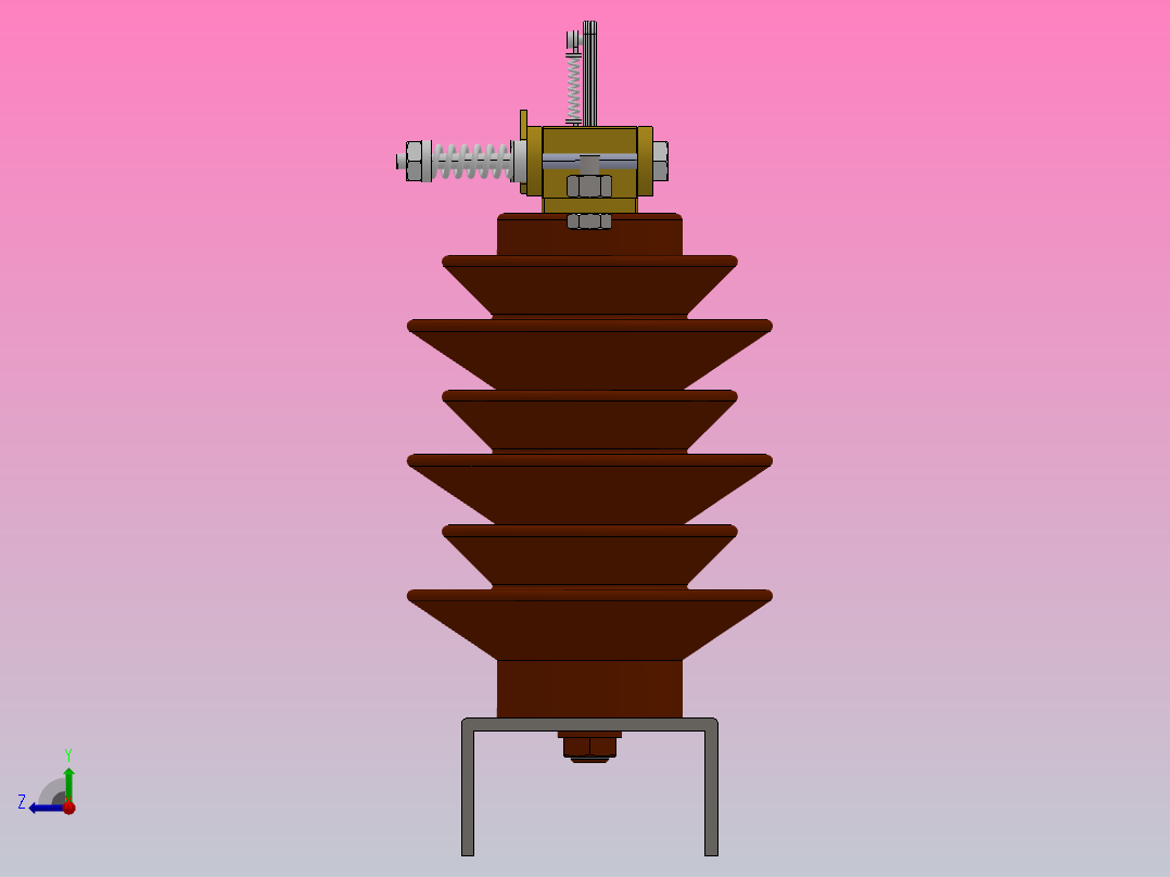 GW9-12户外高压隔离开关刀闸[GW9-12╱630]右视图