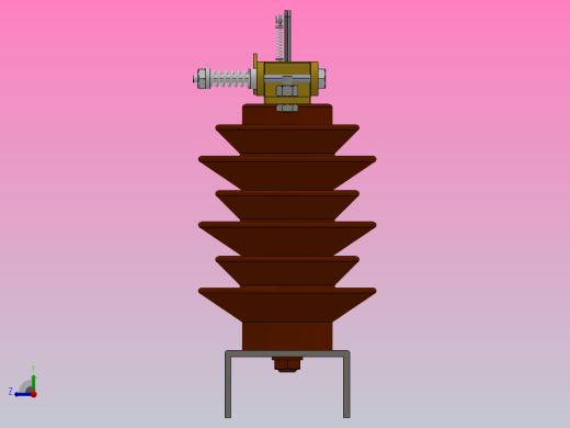 GW9-12户外高压隔离开关刀闸[GW9-12╱630]右视缩略图