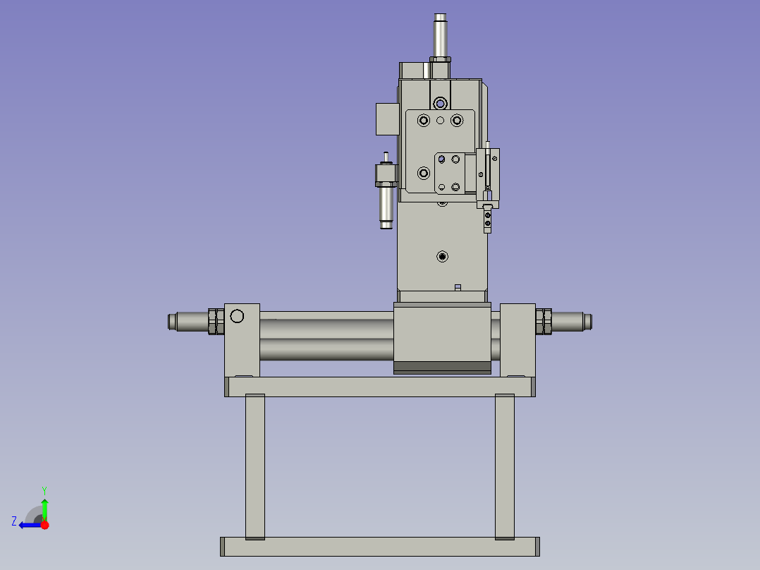 连体生产组装线-取料夹取装置组价右视图