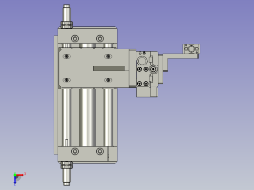 连体生产组装线-取料夹取装置组价俯视缩略图