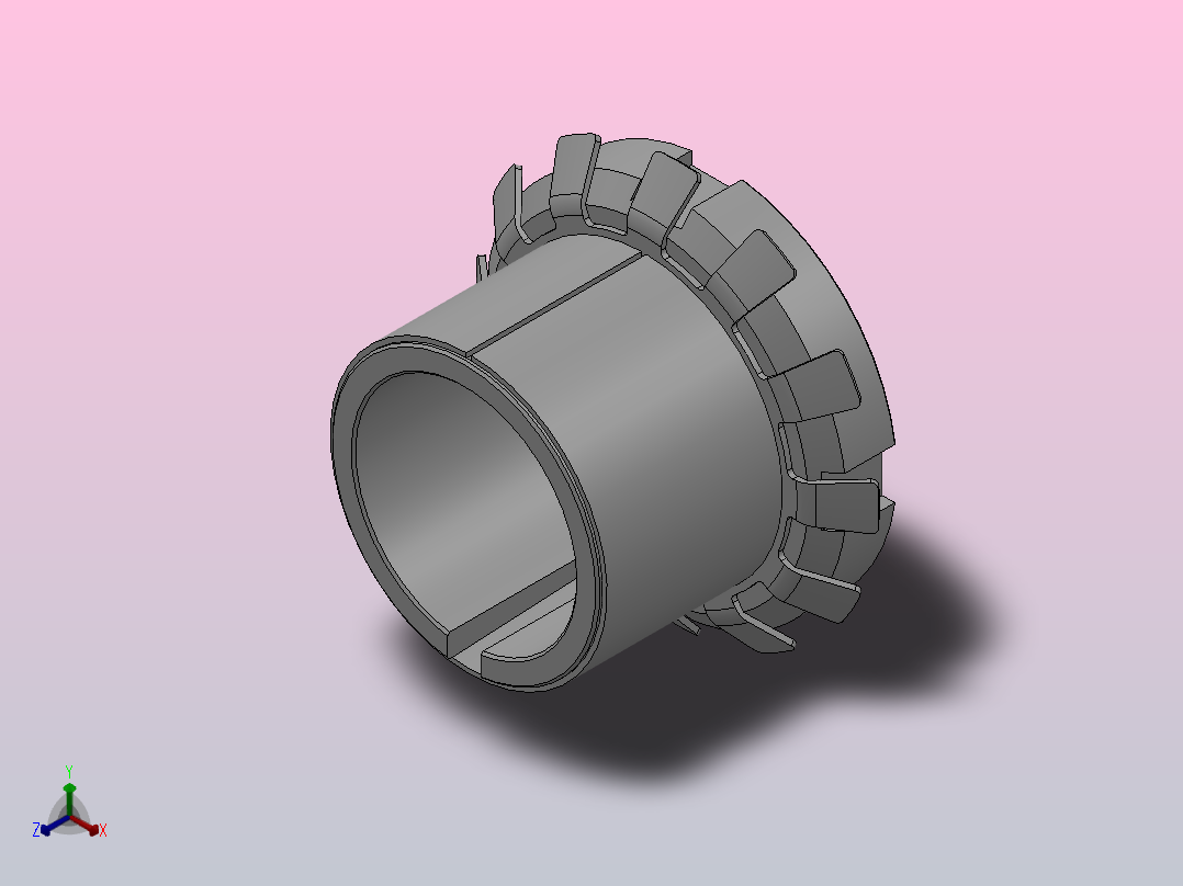 R21型胀紧联接套_R21-40-50正等轴测图