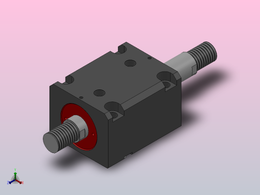 YBG-CS油压侧向双轴配管式薄型缸[YBG-CS63×60W]