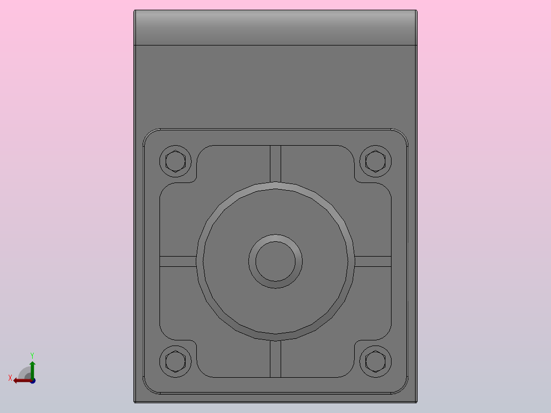 旋转气缸[QRC63-90]后视图