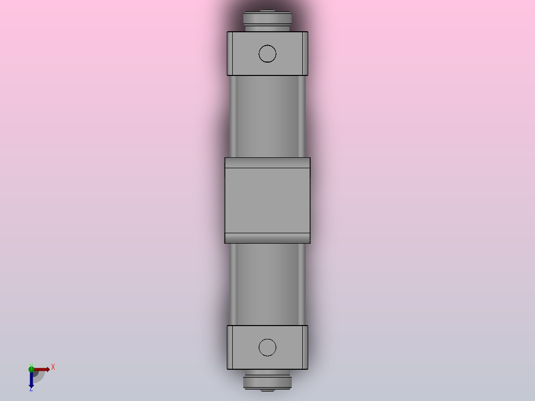 旋转气缸[QRC63-90]俯视图