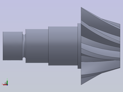 带轴螺旋锥齿轮后视缩略图