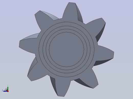 带轴螺旋锥齿轮右视缩略图