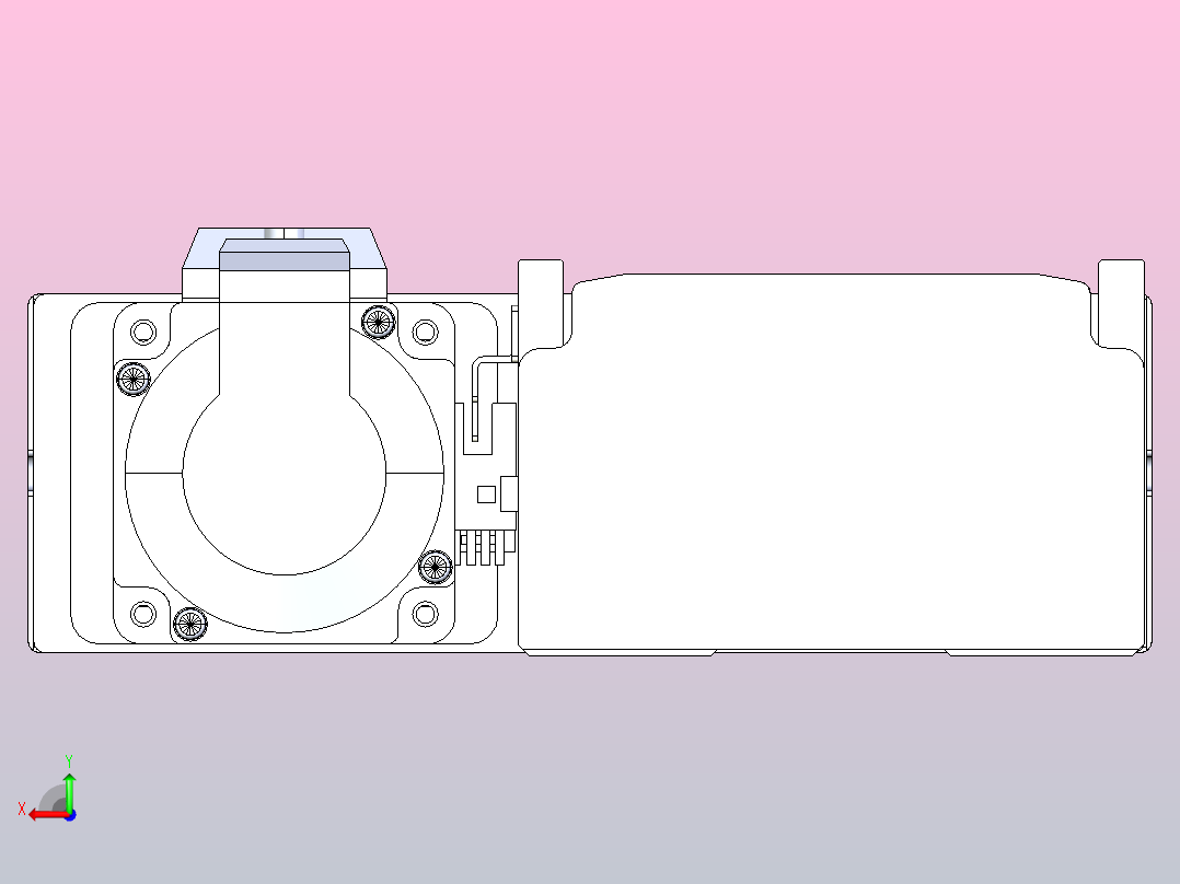 日规模组半封闭丝杆TPA-HNR-110D-1610C-L700-MR-Y-P40-N3后视图