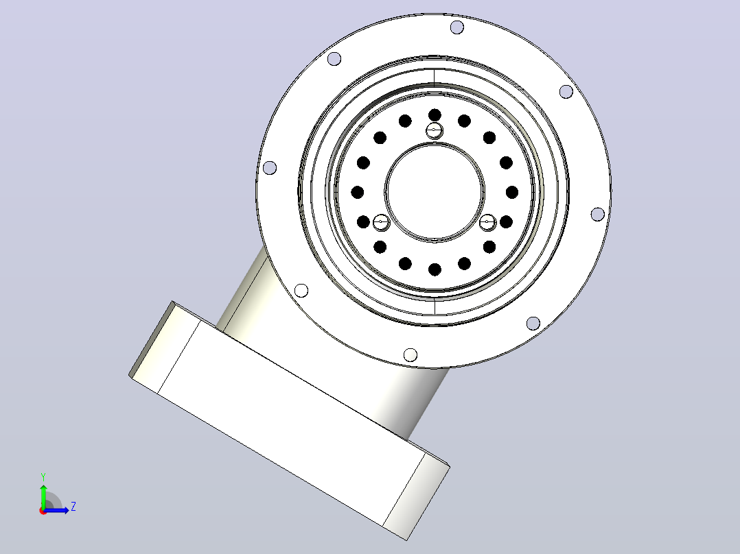 MTDR-110-L2-24 MTDR-110 盘式输出 精密直角行星减速机左视图