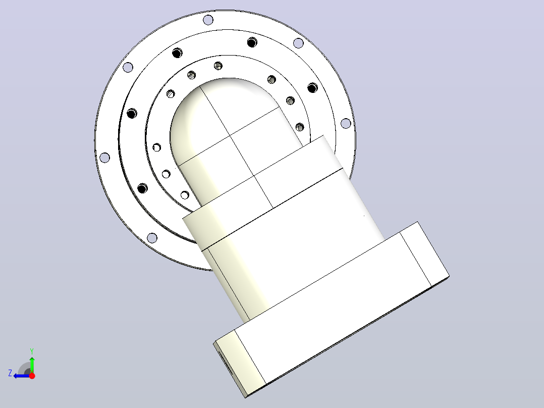 MTDR-110-L2-24 MTDR-110 盘式输出 精密直角行星减速机右视图