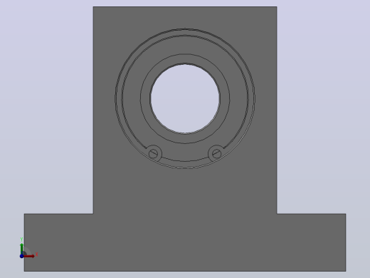 双轴承短T型轴承座组件_BDTS-6901-2Z-30-A前视缩略图