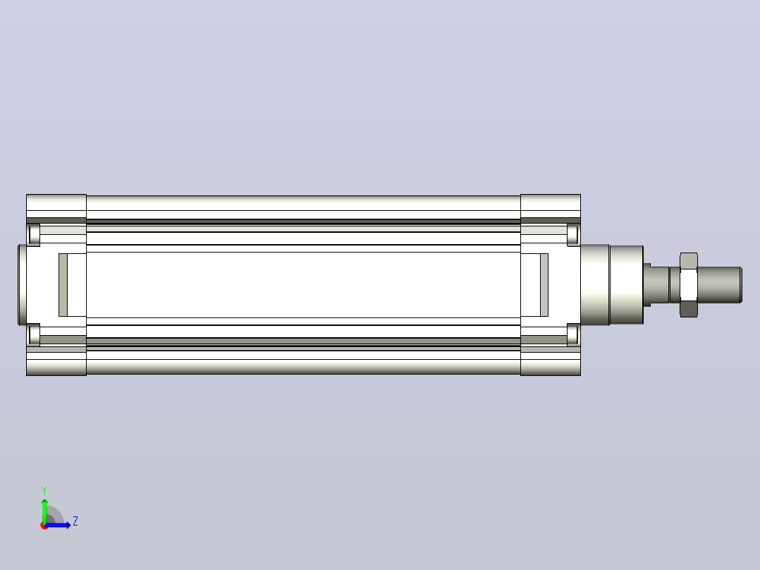 FESTO气缸DNC-125-250-PPV---_asm_0_左视图