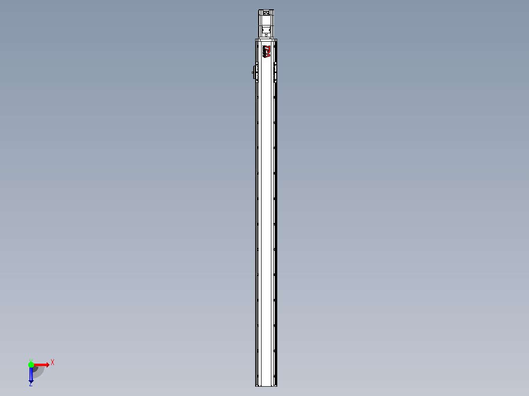 日规模组半封闭丝杆TPA-HNR-85D-1610C-L1150-M-C-P20-N3俯视图