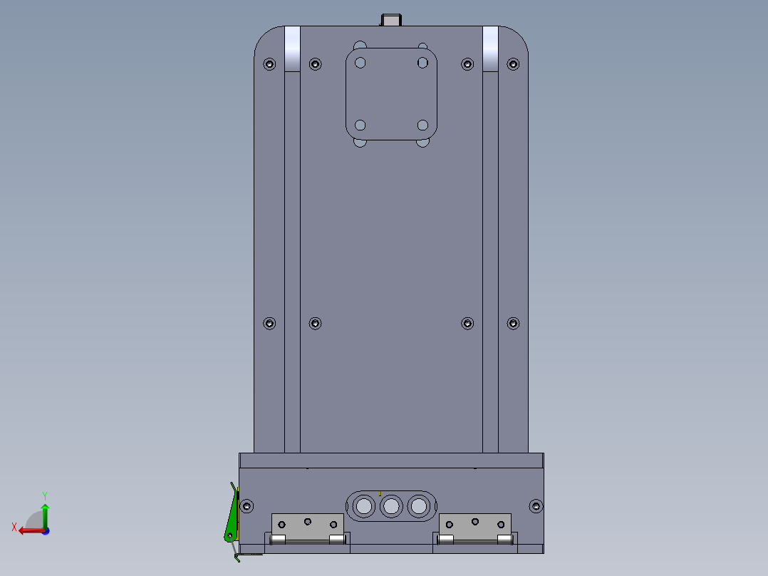 快速夹测试烧录治具后视图