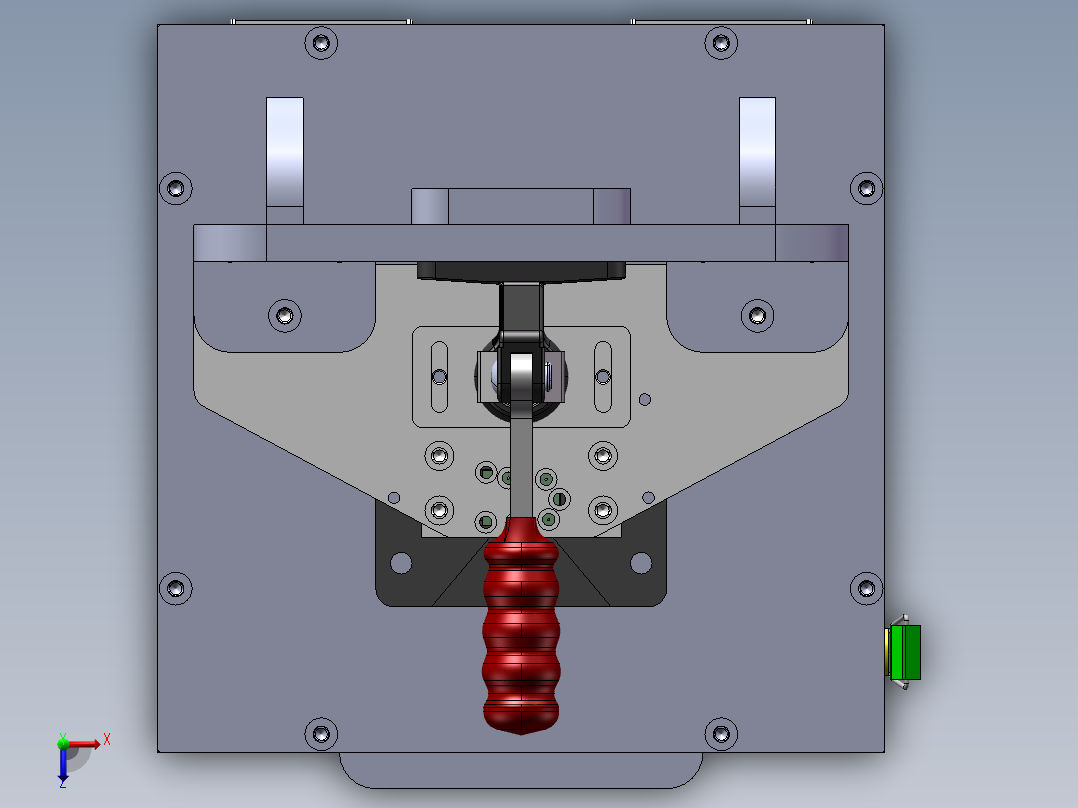 快速夹测试烧录治具俯视图
