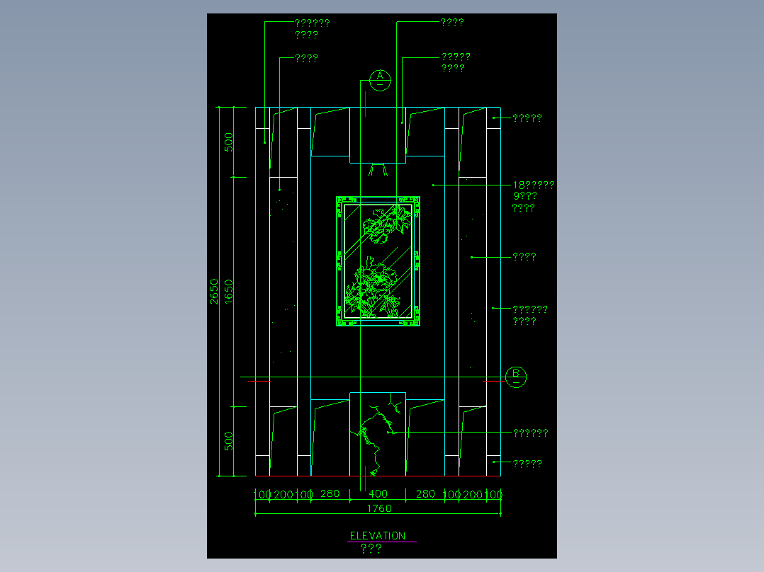 家装类CAD图块(四)-FH01023A