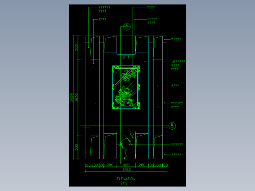 家装类CAD图块(四)-FH01023A
