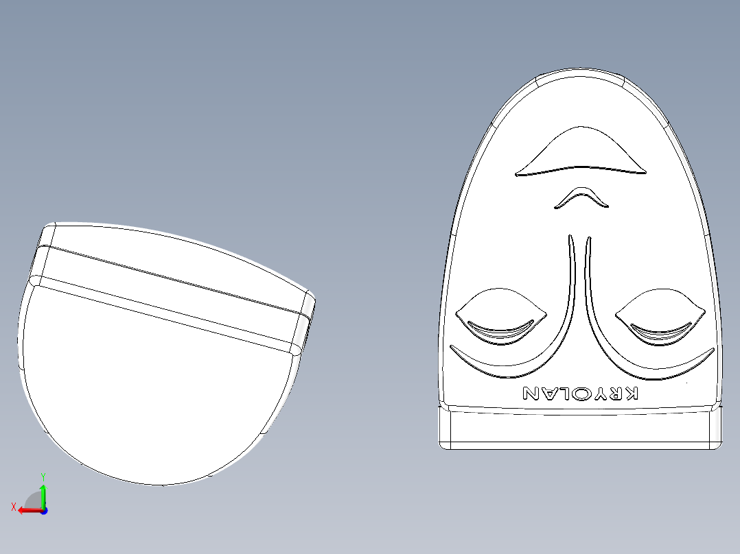 solidworks 化妆盒后视图