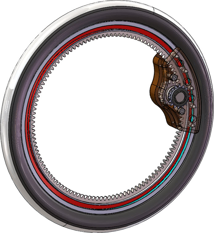 无轮毂自行车车圈