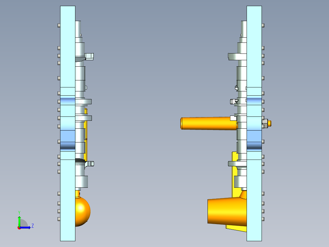 基于UG的EQ491曲轴铸模设计陈健左视图