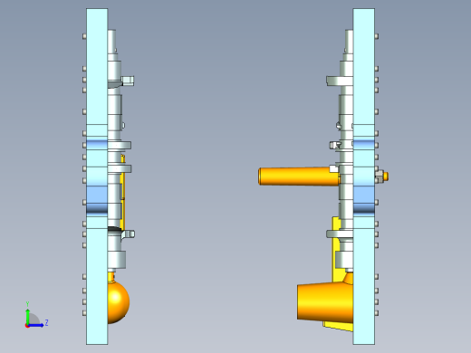 基于UG的EQ491曲轴铸模设计陈健左视缩略图