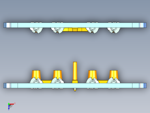 基于UG的EQ491曲轴铸模设计陈健俯视缩略图