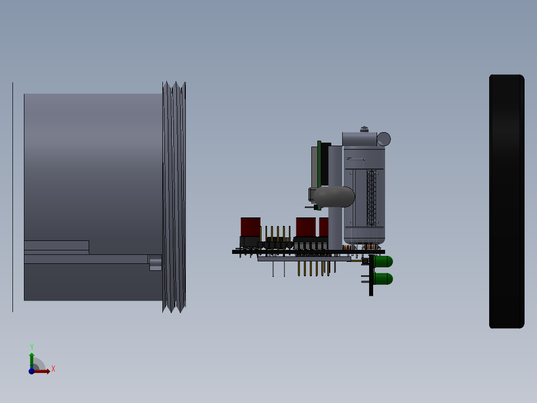 智能计数（轮）设计模型前视图