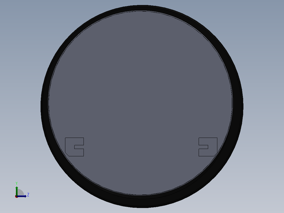 智能计数（轮）设计模型左视图