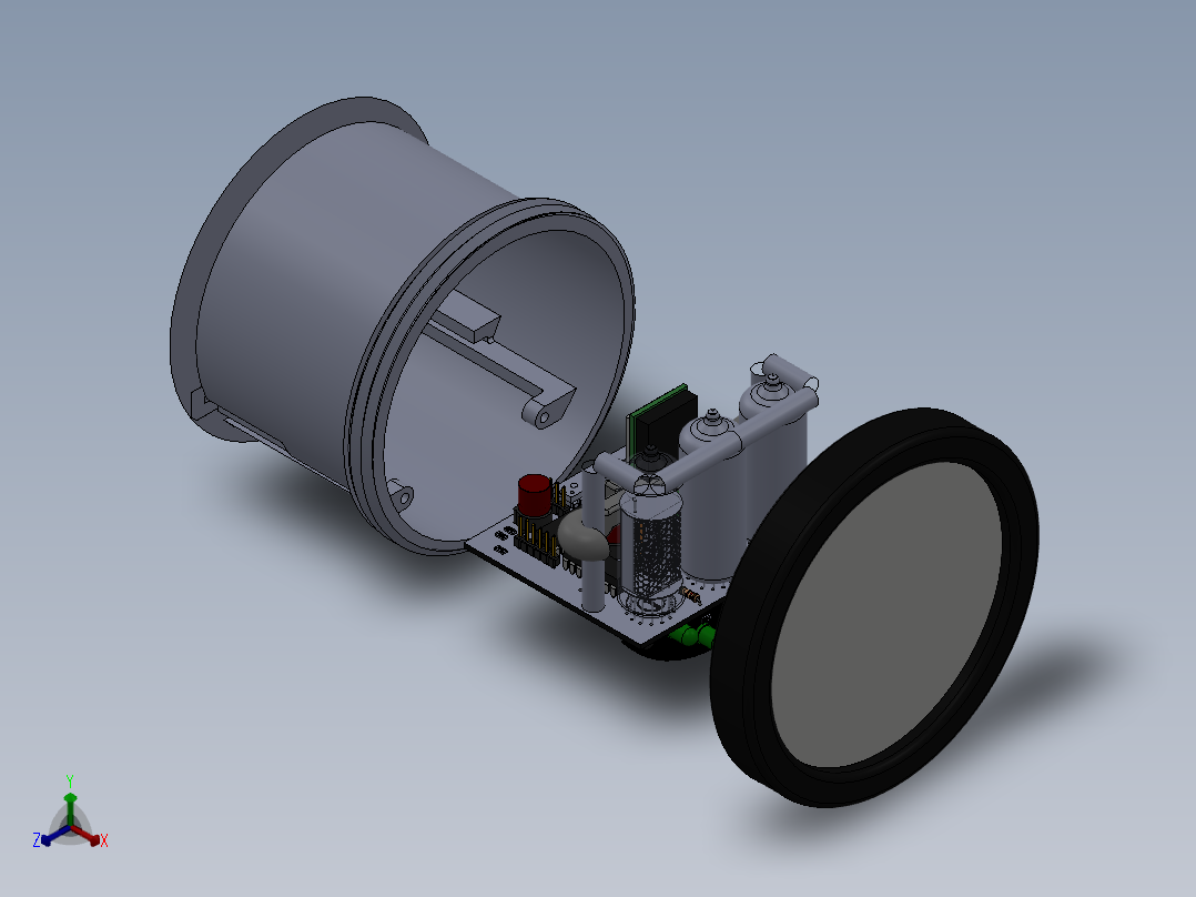 智能计数（轮）设计模型正等轴测图