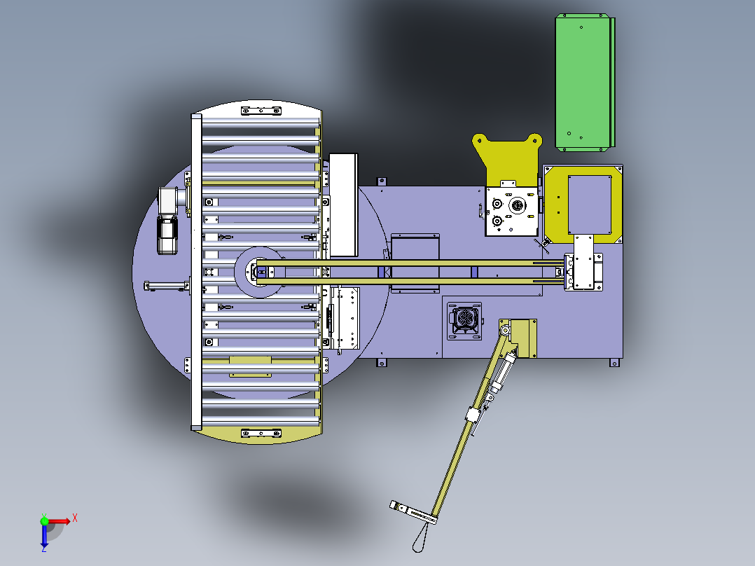 H518 缠膜机俯视图
