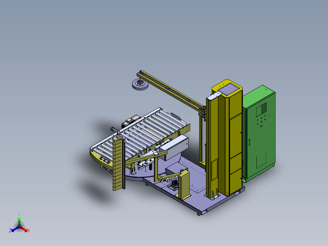 H518 缠膜机正等轴测图
