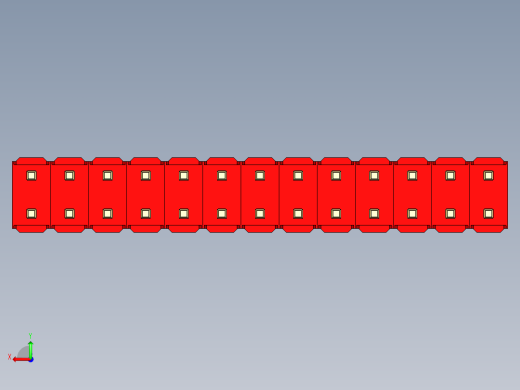 彩色公头100mil（2.54mm）系列-DS1021_red_2x13p_100mil_Type43_rev1.0后视缩略图