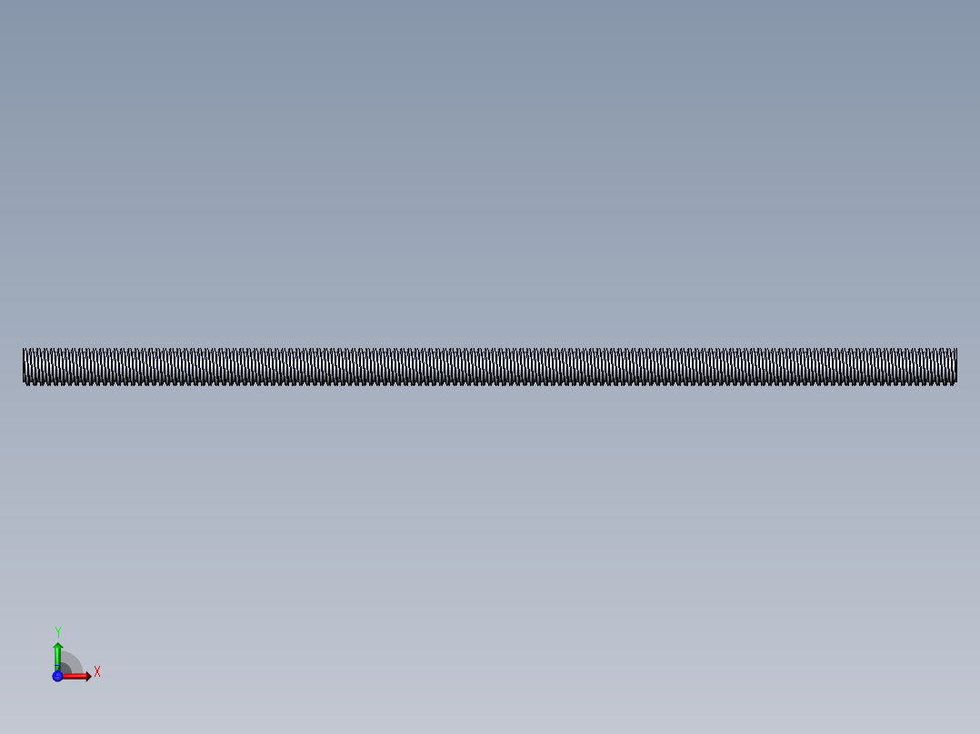 公制 （ISO） 梯形螺钉-TR8x1.5x200.SLDPRT前视图