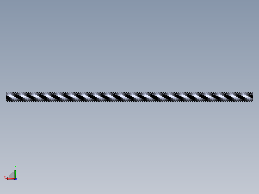 公制 （ISO） 梯形螺钉-TR8x1.5x200.SLDPRT后视图
