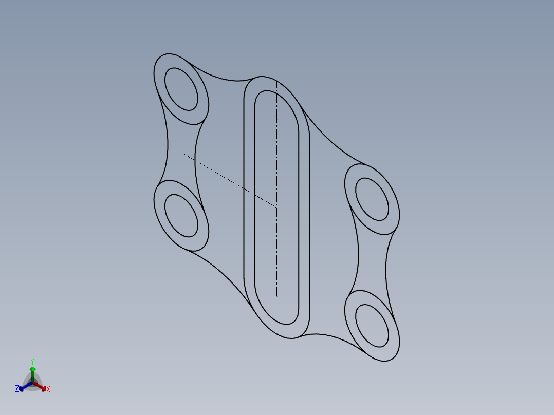 SW建模练习题-exercise 54正等轴测图