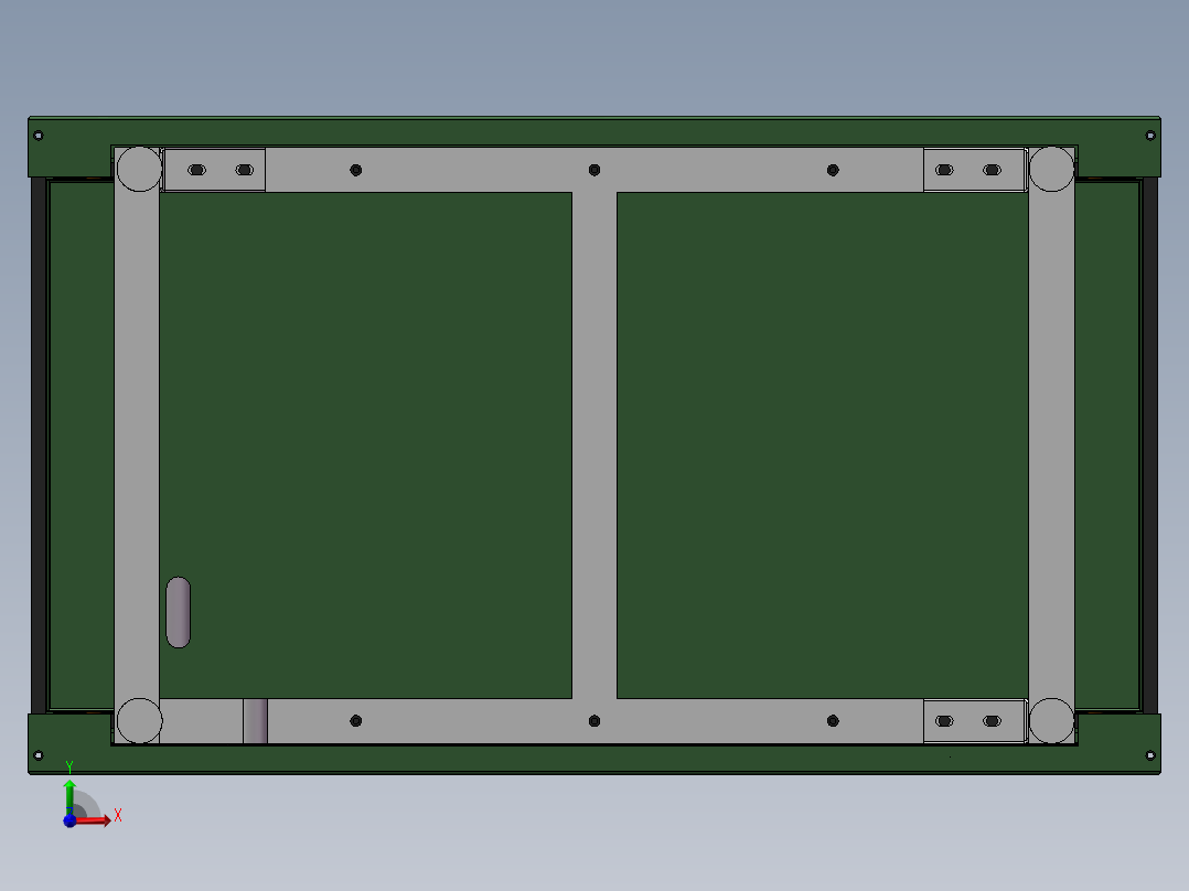 LCD玻璃传动流水线前视图