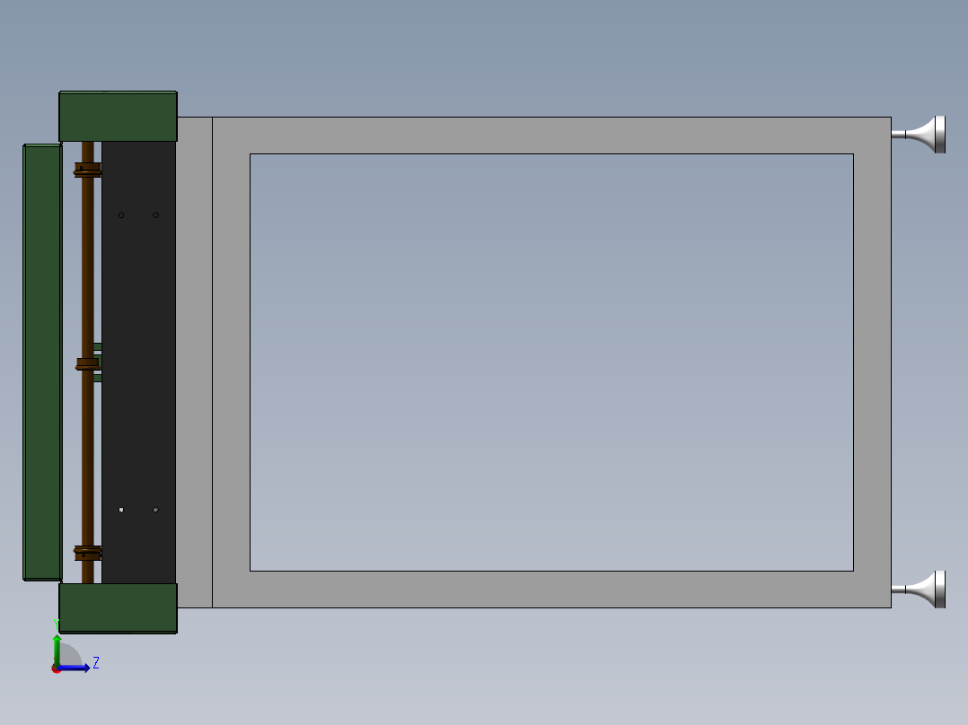 LCD玻璃传动流水线左视图