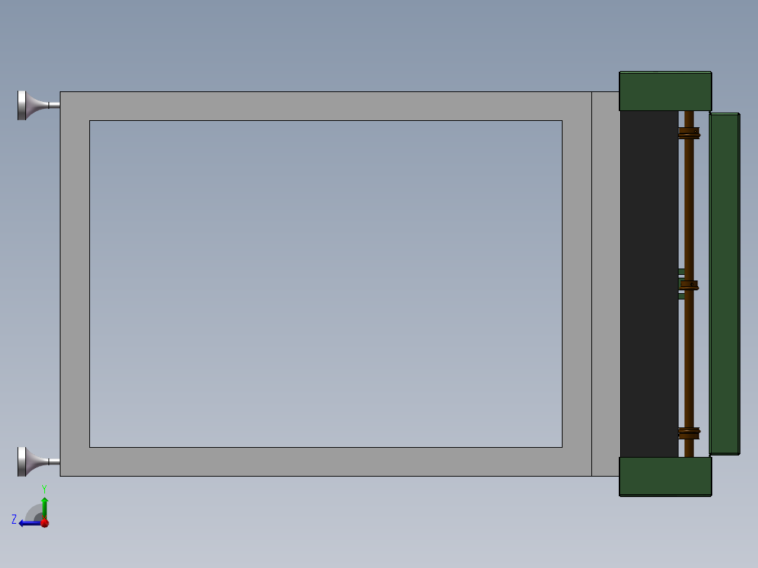 LCD玻璃传动流水线右视图