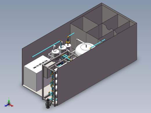 车载移动净水机正等轴测缩略图